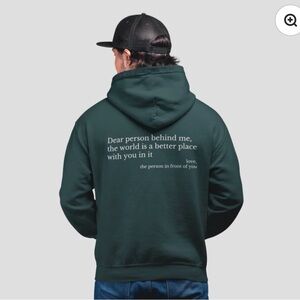 NWT Dear Person Hoodie Large Green